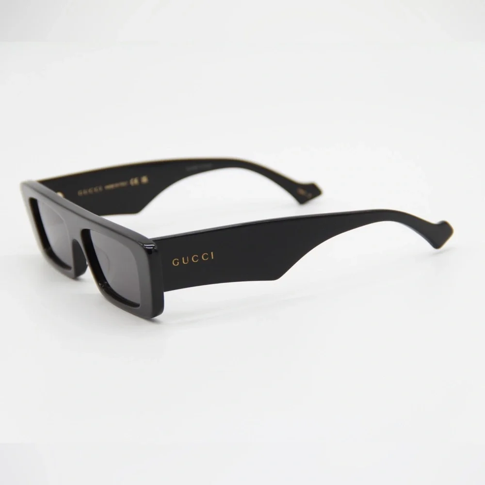 NEW GUCCI GG1331S 002 BLACK UNISEX RECTANGULAR SUNGLASSES GUCCI